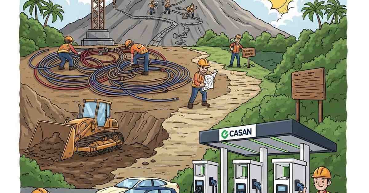 casan membangun infrastruktur charging station di indonesia: Casan Bangun Infrastruktur Charging Station Indonesia: Tantangan & Prospek